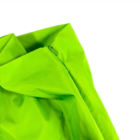 Zara Limited Edition Draped Mini Skirt Join Life Collection Neon Green Size XS - Picture 6 of 8